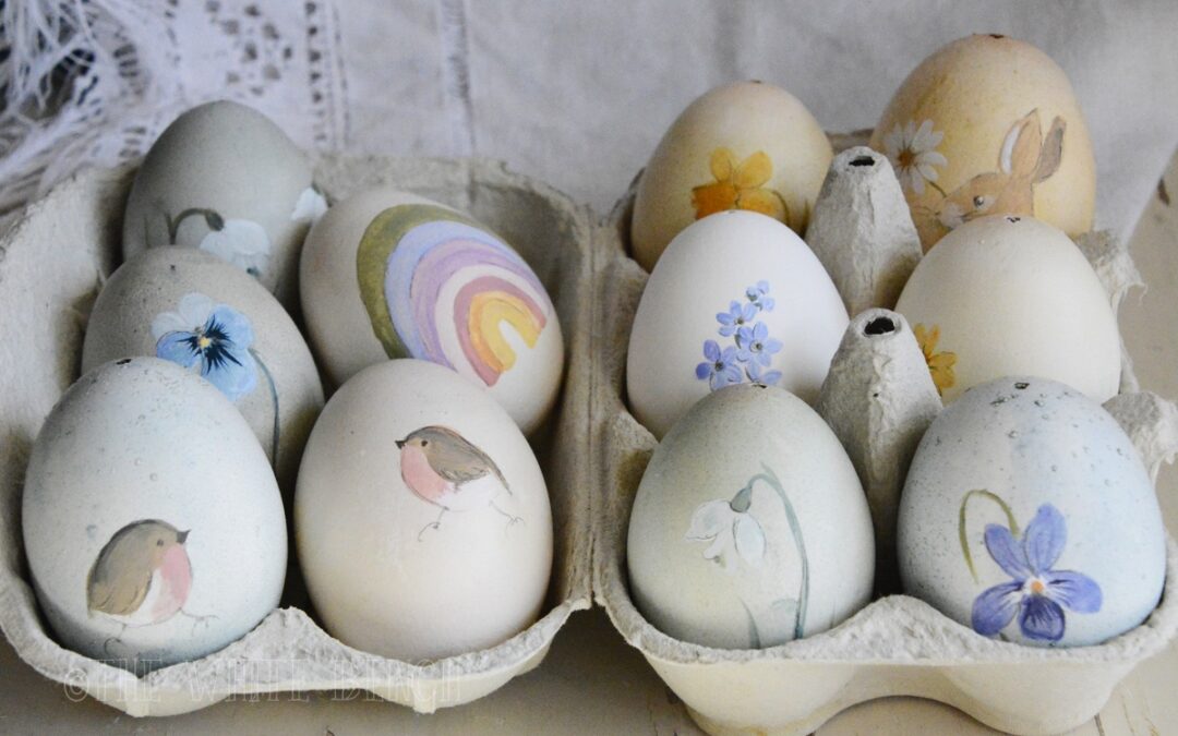 PLAYING TIME! PAINTED EGGS FOR MY EASTER TREE (WITH TUTORIAL)